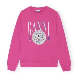 Ganni University of Love Crewneck Sweatshirt